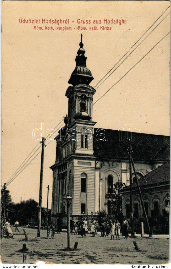 T3 1908 Hódság, Odzaci; Római Katolikus Templom. W.L. 1994 / Church (szakadás / Tear) - Non Classificati