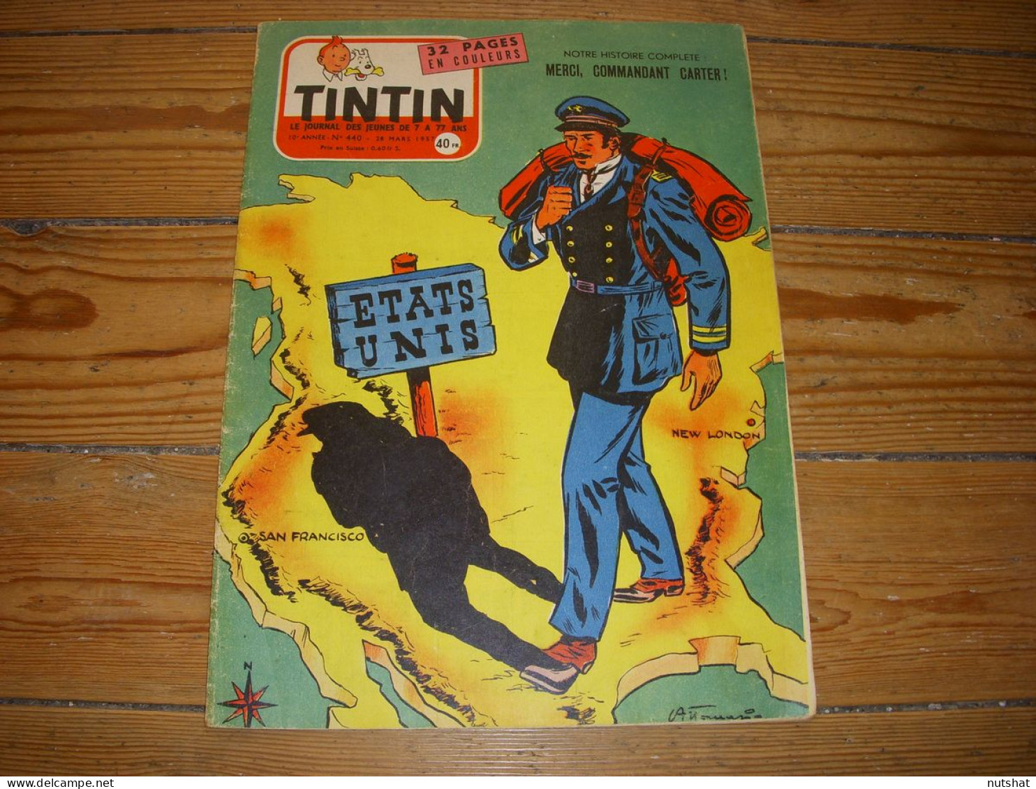 TINTIN 440 28.03.1957 ROME Les EMPEREURS CHRETIENS REGARD Sur L'UNIVERS - Tintin