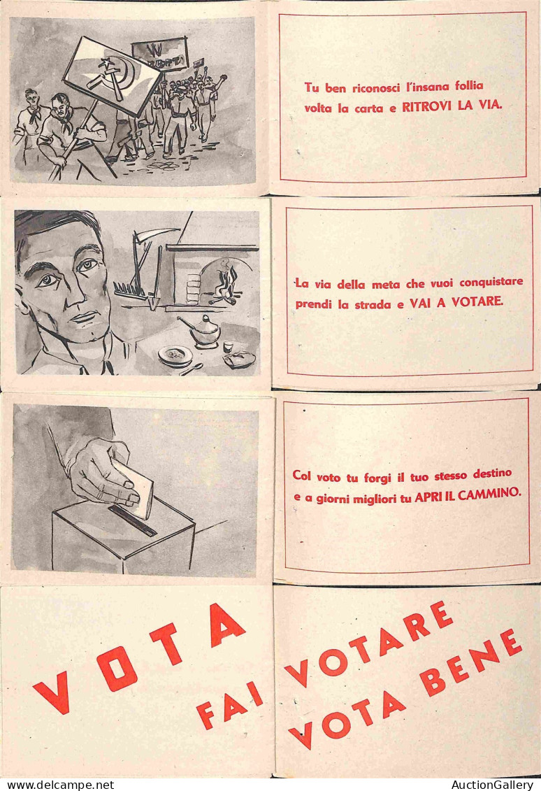 Regno - Volantini Lanciati Da Aereo - 1948 - Invito Al Voto - Voltacarta Dell'Indeciso - Librettino Con Illustrazioni Di - Autres & Non Classés