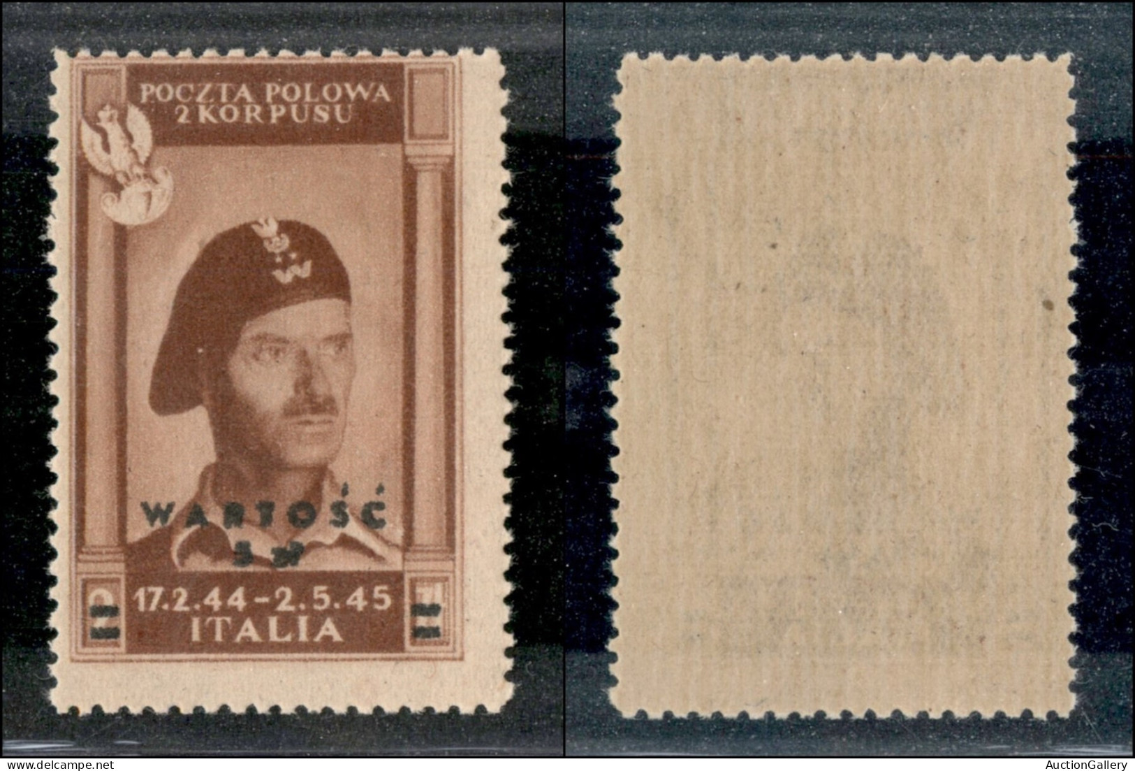 Corpo Polacco - 1946 - 5  Zloty Su 2 (1 - Aerea) - Gomma Integra (187) - Autres & Non Classés