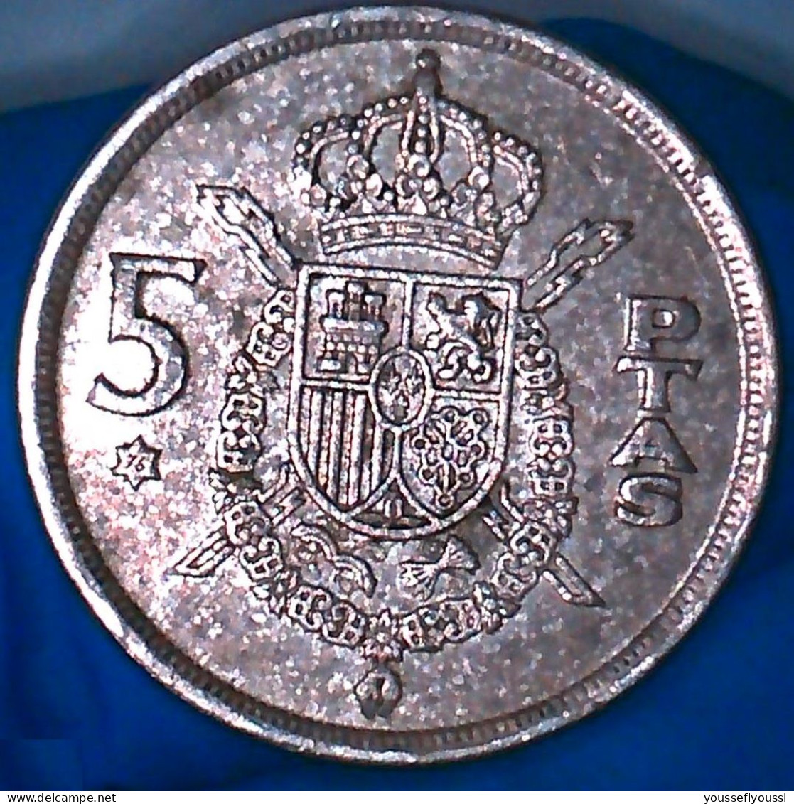 5 Pesetas Del Rey Juan Carlos I, Del Año 1975. Escudo Con Estrella *76 -  Collections