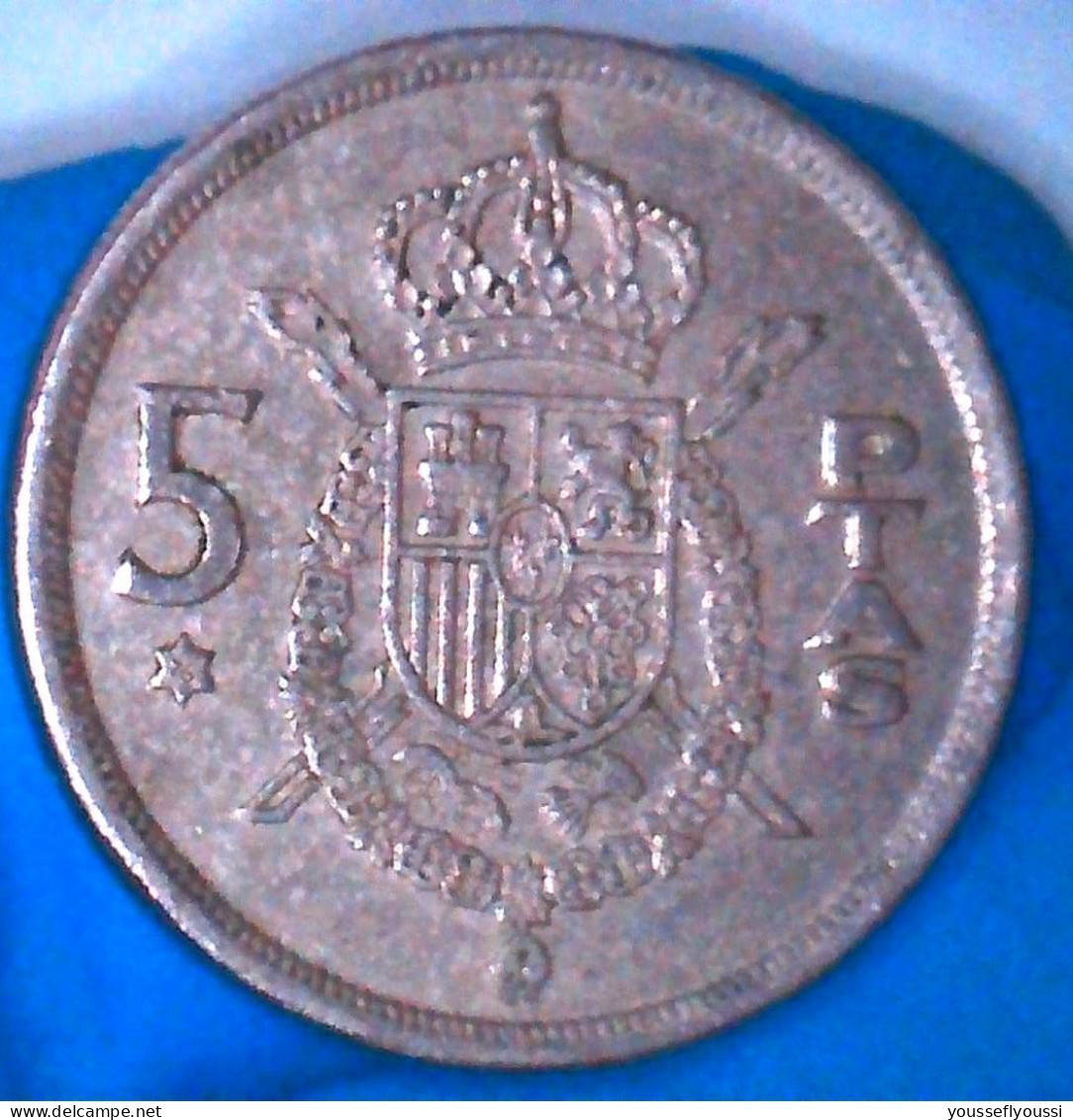 5 Pesetas Del Rey Juan Carlos I, Del Año 1975. Escudo Con Estrella *76 -  Collections