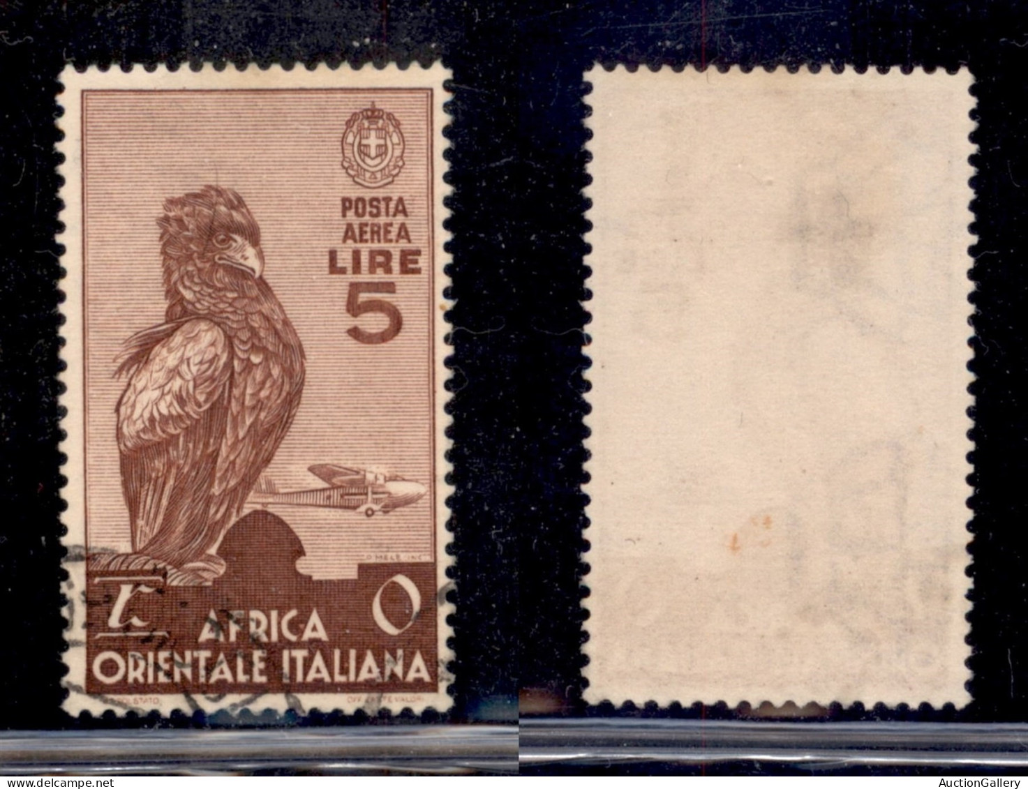 Colonie - Africa Orientale Italiana - 1938 - 5 Lire (9) - Usato (80) - Autres & Non Classés