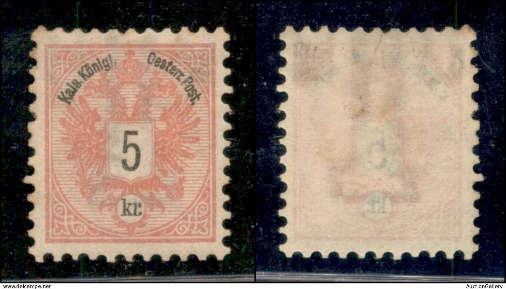 EUROPA - AUSTRIA - 1883 - 5 Kreuzer (46) - Gomma Originale - Ottimamente Centrato - Altri & Non Classificati