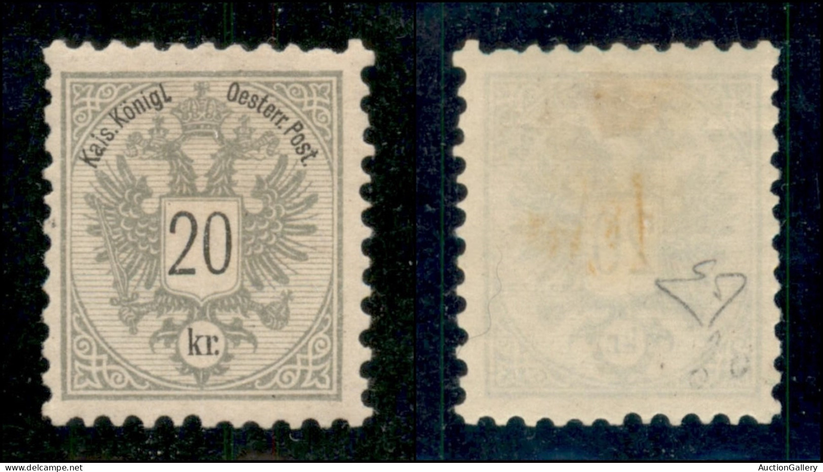 EUROPA - AUSTRIA - 1883 - 20 Kreuzer (48) - Gomma Originale - Autres & Non Classés