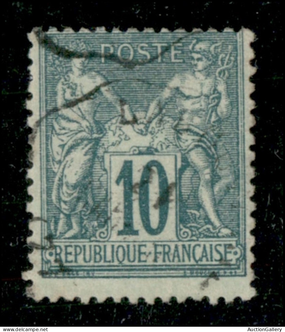 EUROPA - FRANCIA - 1876 - 10 Cent (60 - Secondo Tipo) Usato - Autres & Non Classés