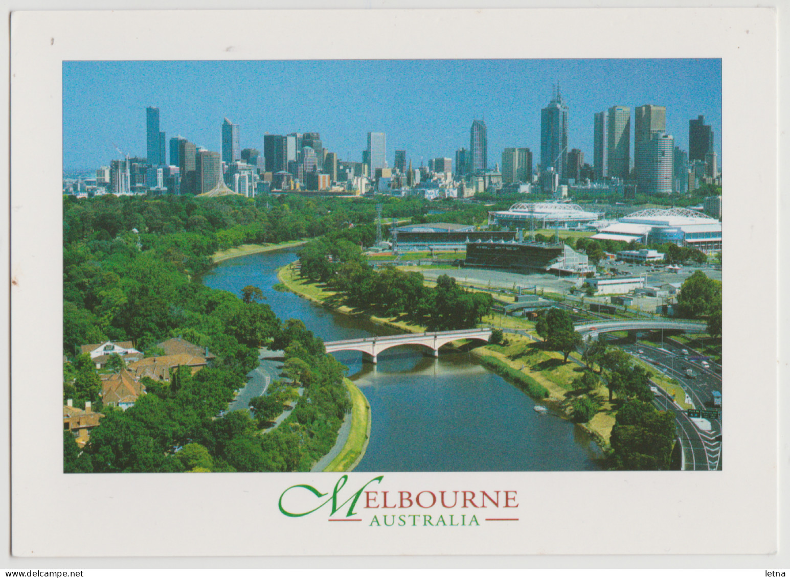 Australia VICTORIA VIC Yarra River & City Skyline MELBOURNE Nucolorvue 11ML154 Postcard C1990s - Melbourne