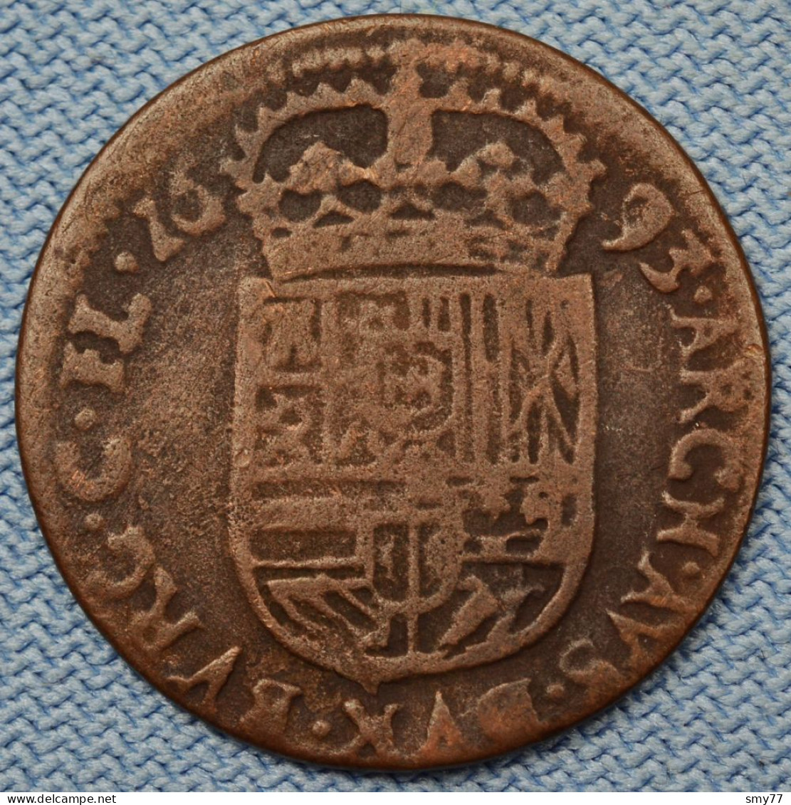 Vlaanderen / Flandre • Liard  / Oort 1693 • Charles II / Karel II • Spanish Netherlands  • [24-566] - 1556-1713 Paesi Bassi Spagnoli