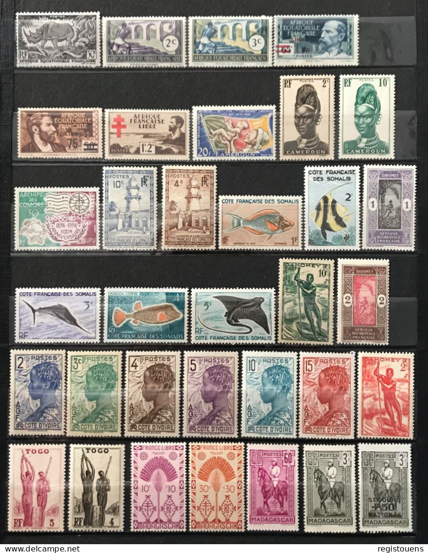 Lot De 66 Timbres Neufs** Divers Colonies Française - Otros & Sin Clasificación