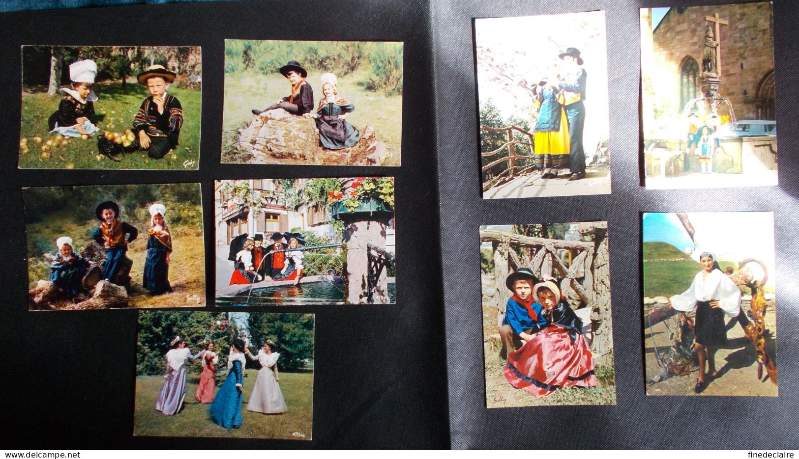 Lot De 9 Cartes Postales - Folklore - Alsace, Vendée, Auvergne-Limousin, Provence Et Bretagne - Collections & Lots