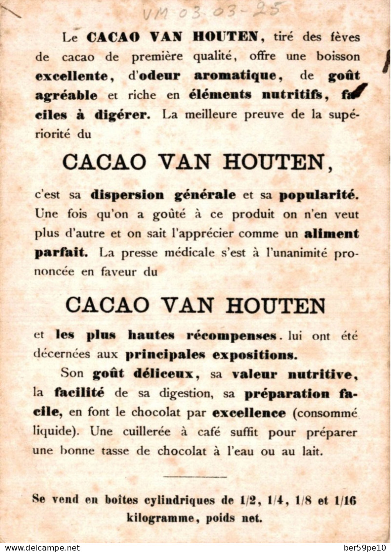 CHROMO CACAO VAN HOUTEN VUE DE HOLLANDE ILE DE MARKEN LE PORT - Van Houten