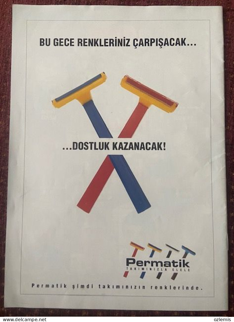 -FENERBAHCE ,GALATASARAY  ,TURKEY LEAGUE   ,MATCH SCHEDULE 1995 - Libros
