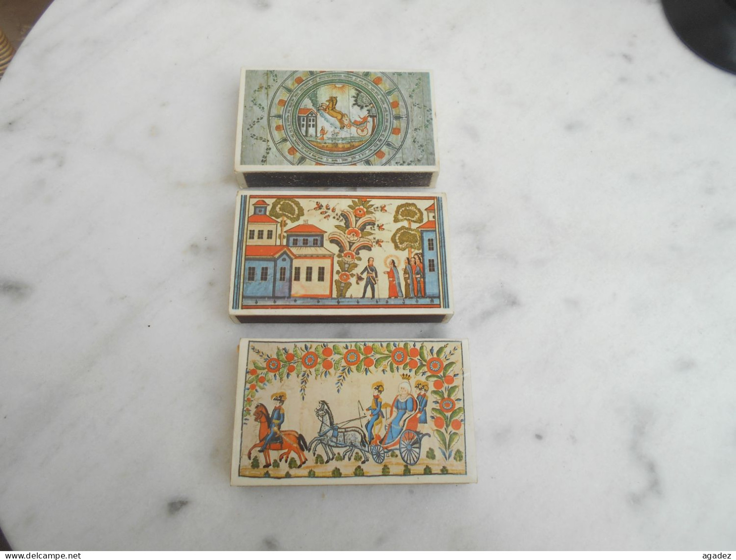 3  Boites D'allumettes Swedish  Match  11 X 2,5 Cm - Matchboxes