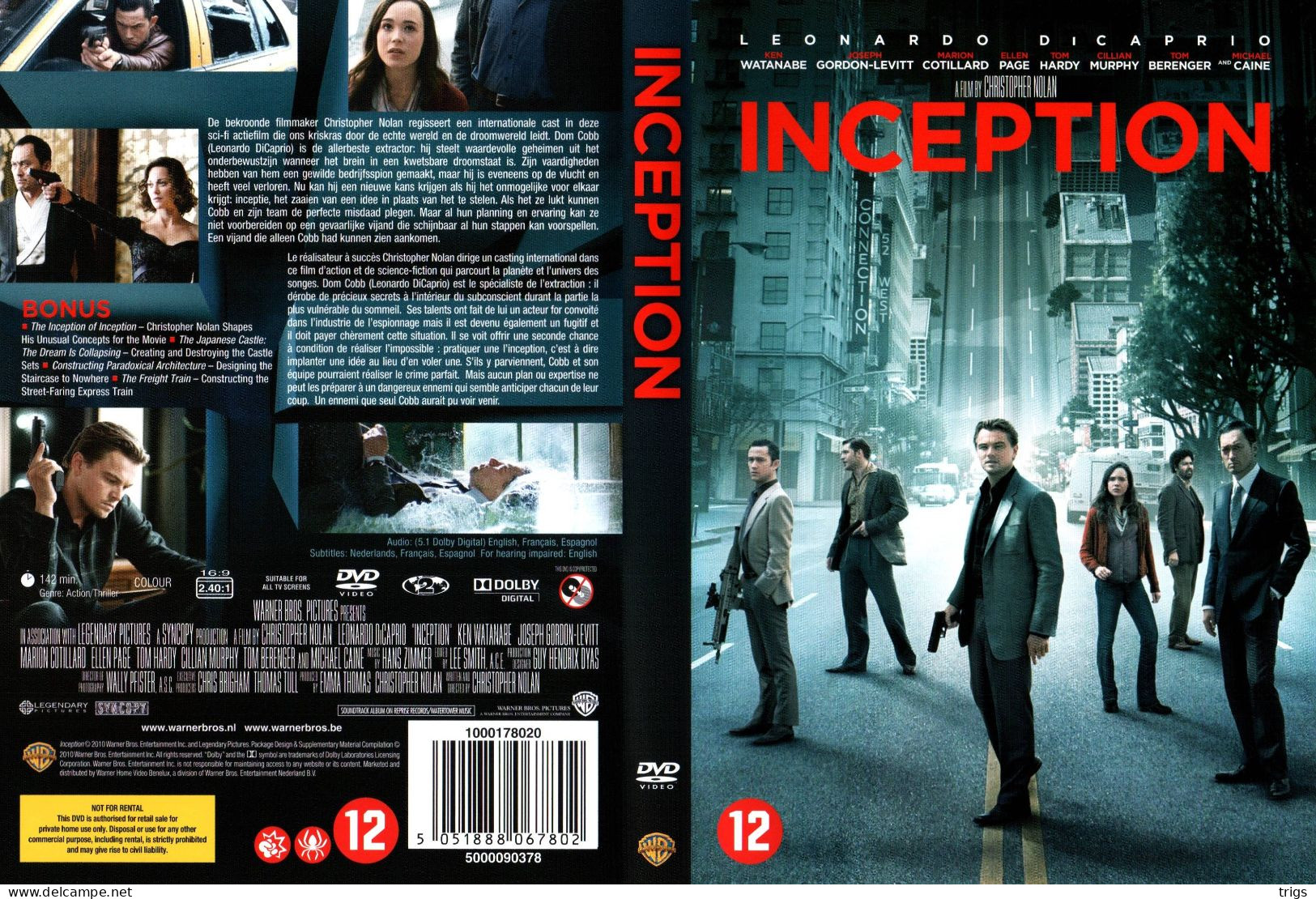 DVD - Inception - Action, Adventure