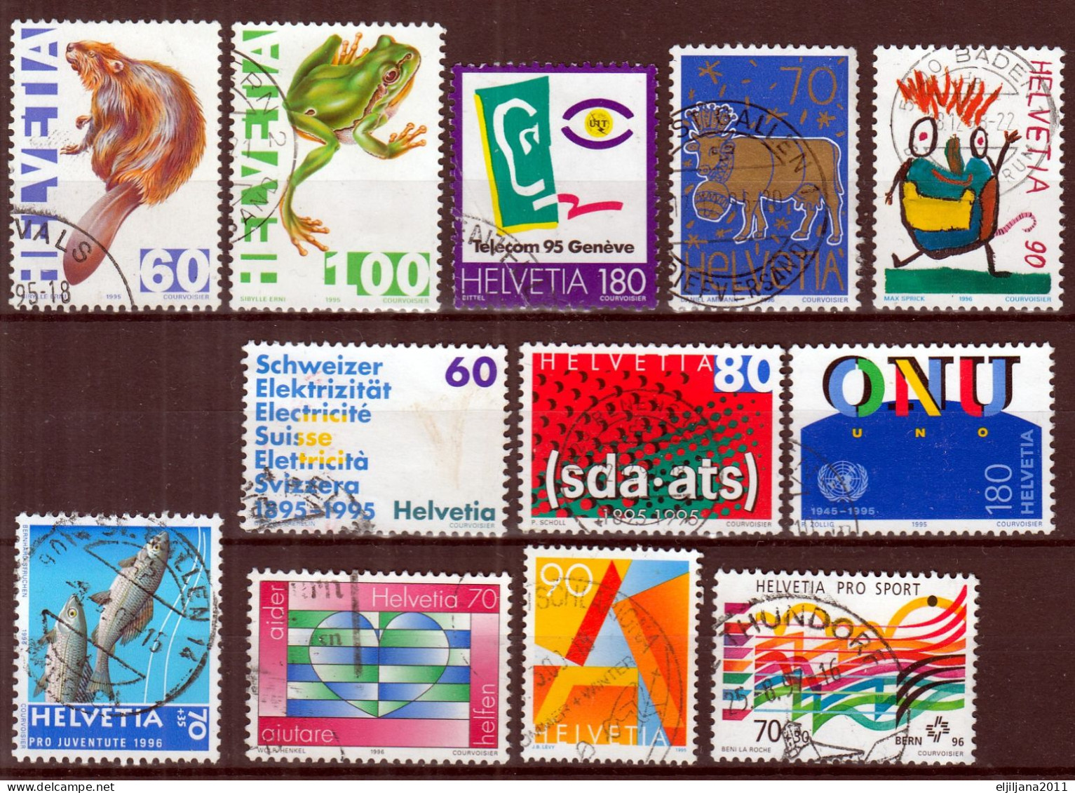 Switzerland / Helvetia / Schweiz / Suisse 1995 - 1996 ⁕ Nice Collection / Lot Of 27 Used Stamps - See All Scan - Oblitérés