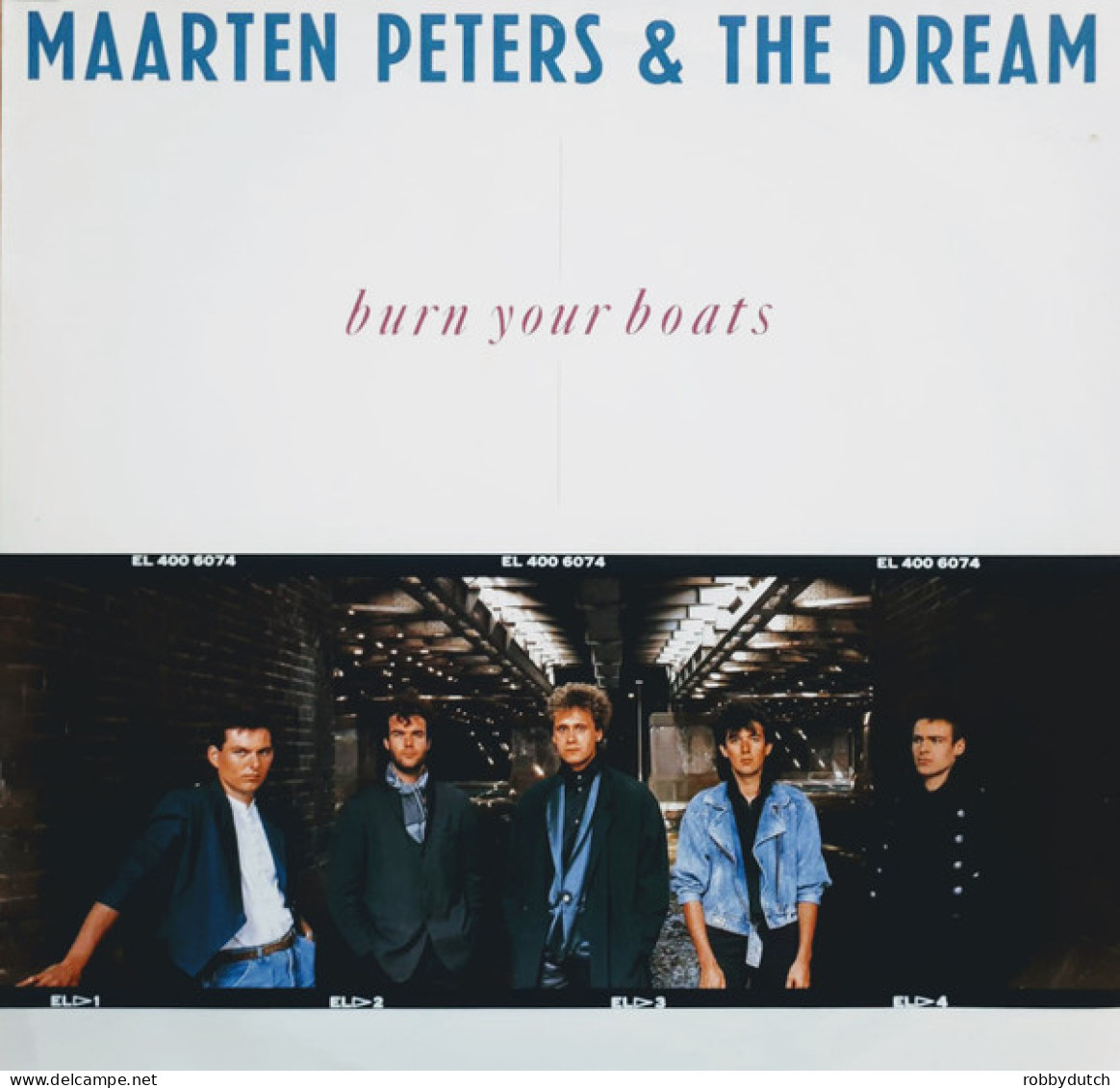 * LP *  MAARTEN PETERS & THE DREAM - BURN YOUR BOATS (Holland 1987 EX-) - Disco, Pop