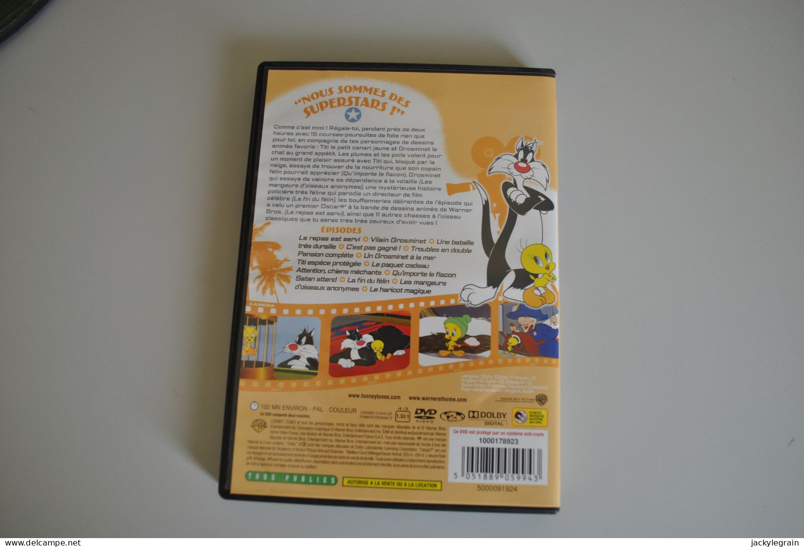 DVD Titi Grosminet Langues Anglais/français Bon état Vente En Belgique Uniquement Envoi Bpost 3 € - Dessin Animé