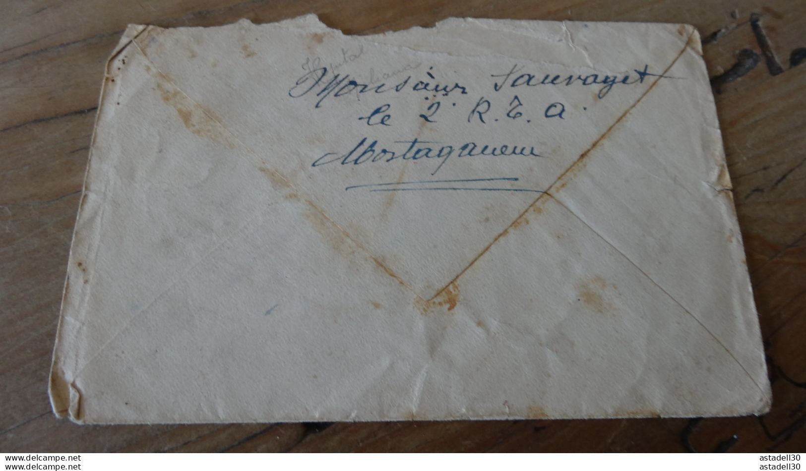 ALGERIE Enveloppe Rhopital Complementaire De MILIANA - 1944  ............Boite-2........ 115 - Lettres & Documents