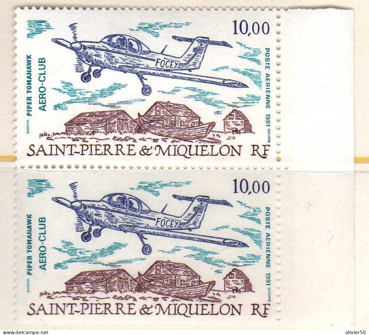 SPM - 1991 - 10 F. Aero Club De Saint Pierre - Neufs** - MNH - Neufs