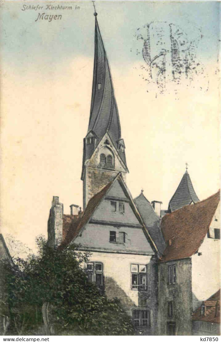 Mayen - Schiefer Kirchturm - Mayen