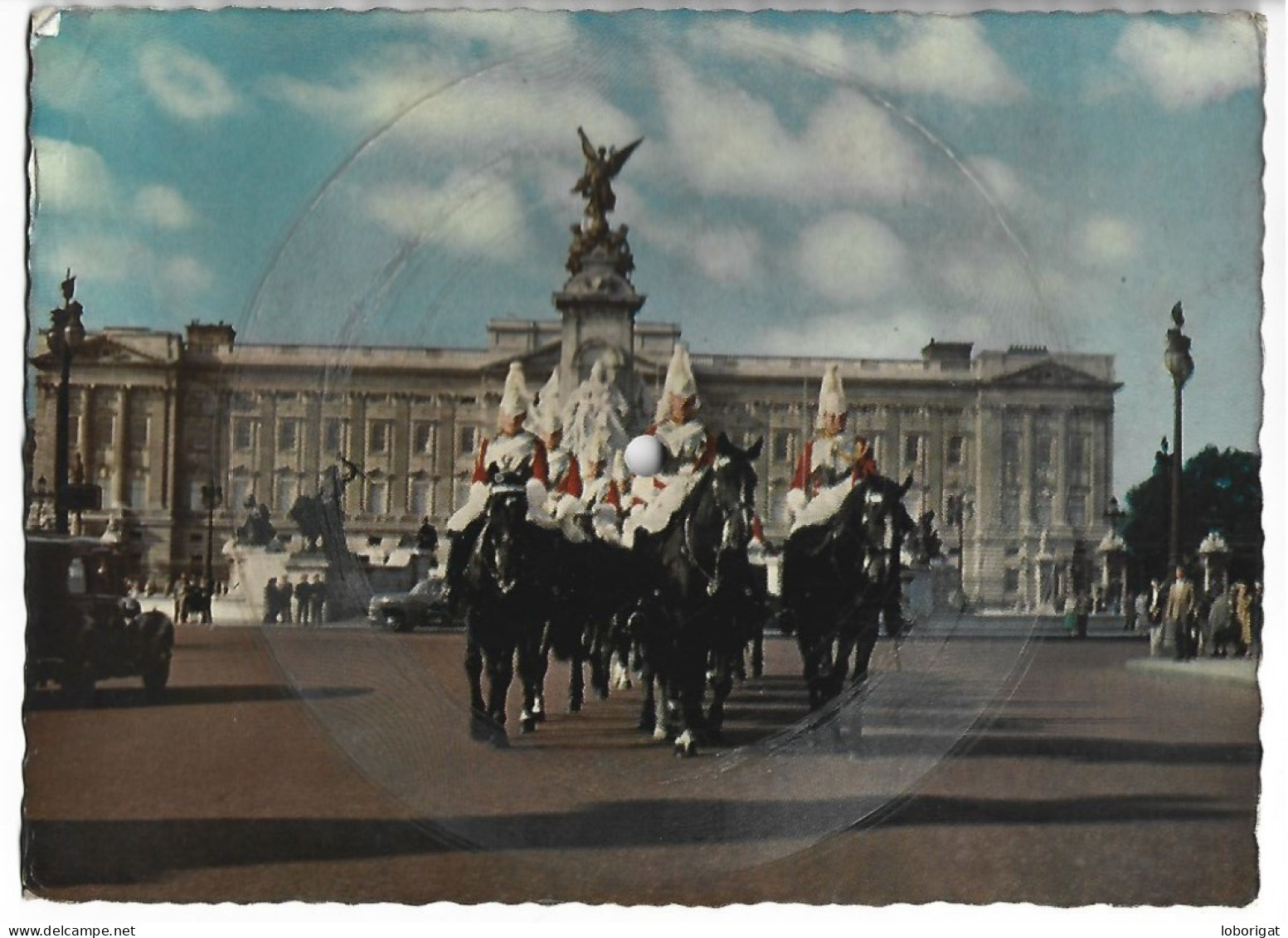 BUCKINGHAM PALACE AND HORSE GUARDS.- THE SINGING POSTCARD.-  LONDRES.- ( REINO UNIDO ). - Buckingham Palace