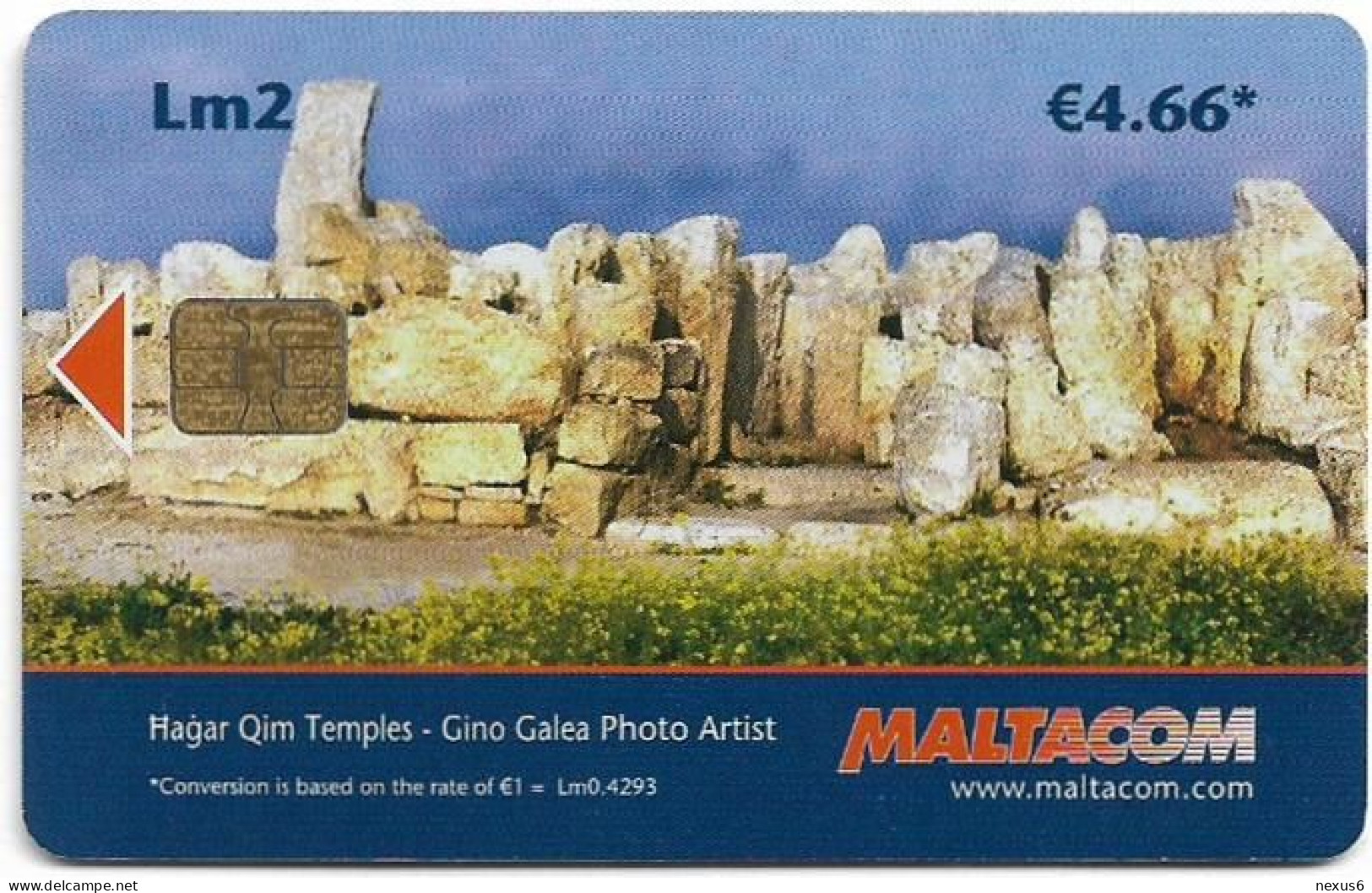 Malta - Maltacom - Hagar Qim Temples, Chip Siemens S35, 07.2007, Lm2, 100.000ex, Used - Malta