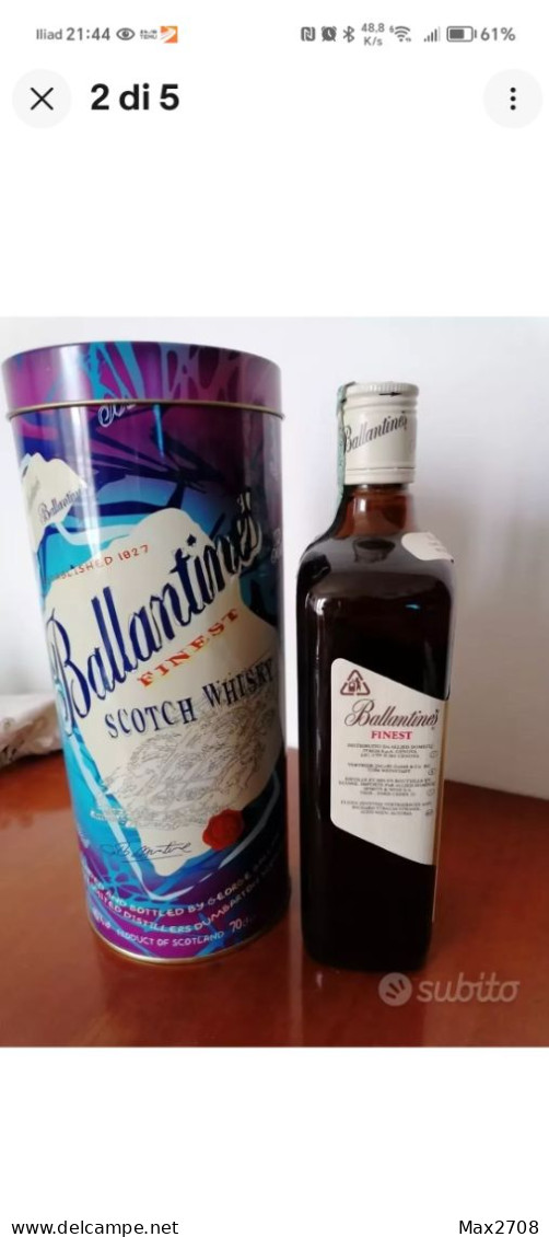 BALLANTINE'S FINEST SCOTCH WHISKY 1990s CON BOX 40 - Whisky