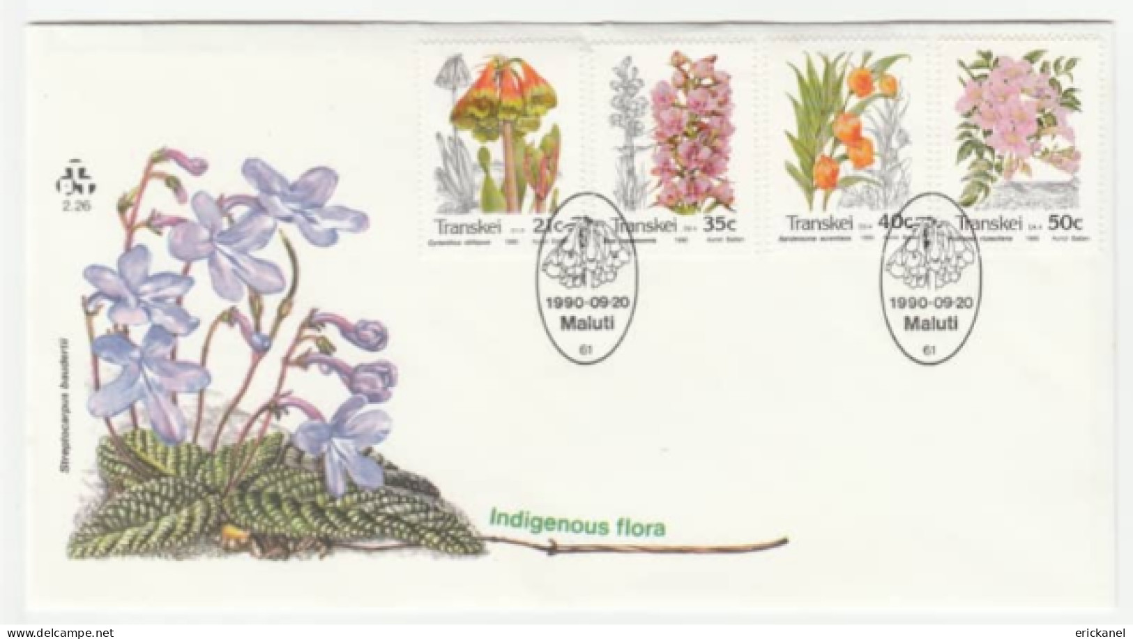 1990 Transkei Indigenous Flora FDC 2.26 - Transkei
