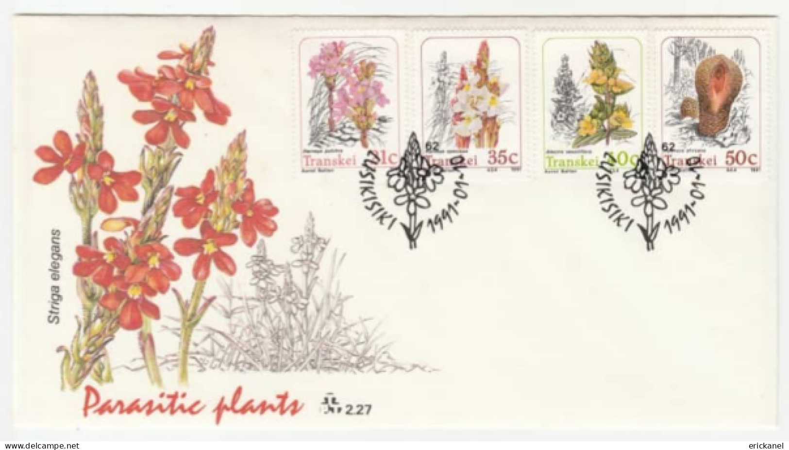 1991 Transkei Parasitic Plants FDC 2.27 - Transkei