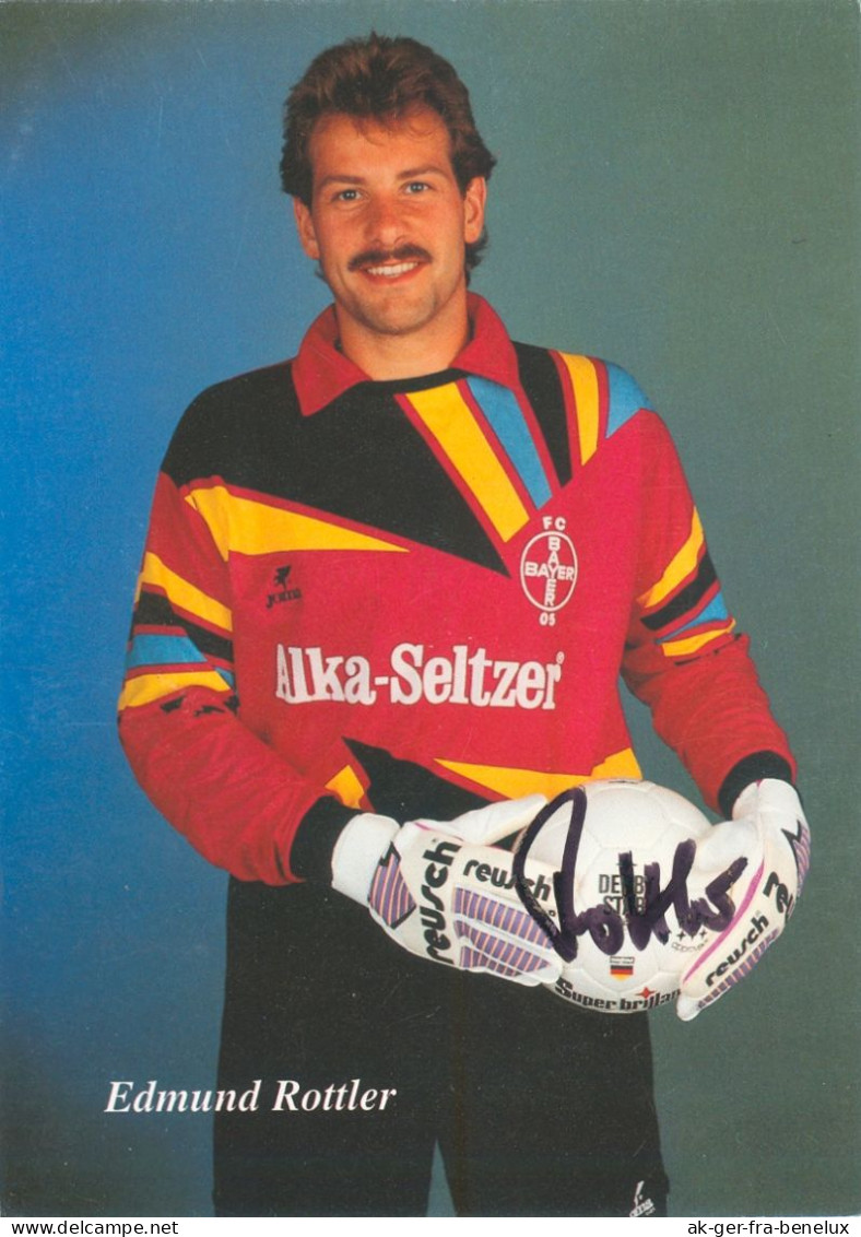 Fußball-Autogrammkarte AK Edmund Rottler FC Bayer 05 Uerdingen 92-93 KFC Obereschach Schwenningen Vorwärts Steyr Cottbus - Authographs