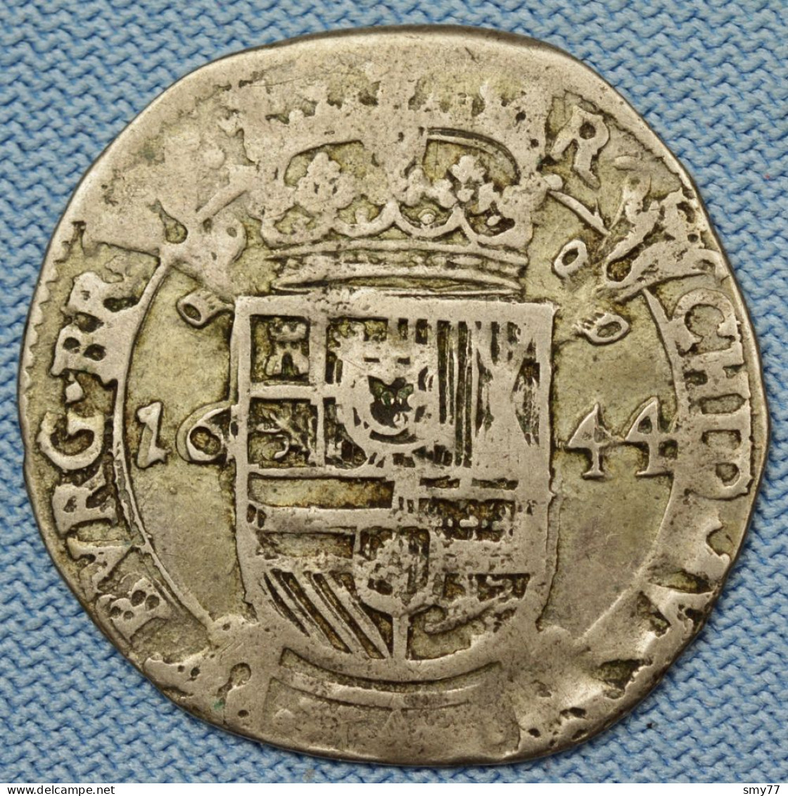 Brabant • Escalin  1644 • Philippe IV • Belgique / Belgium / Spanish Netherlands / Anvers / Schelling  • [24-570] - 1556-1713 Pays-Bas Espagols