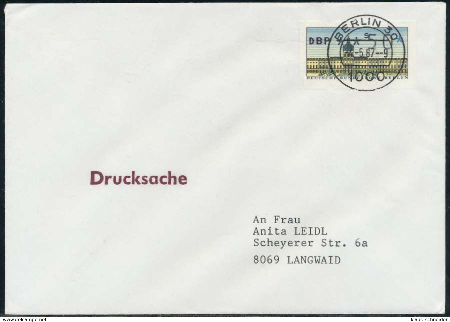 BERLIN ATM 1-050 DRUCKSACHE EF FDC X7E468A - Covers & Documents