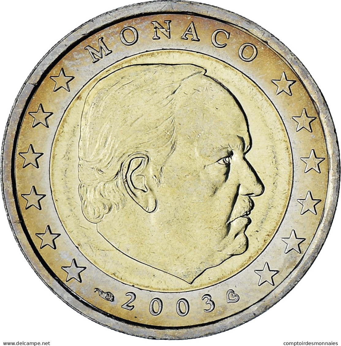 Monaco, Rainier III, 2 Euro, 2003, Paris, SUP, Bimétallique, Gadoury:MC179 - Monaco