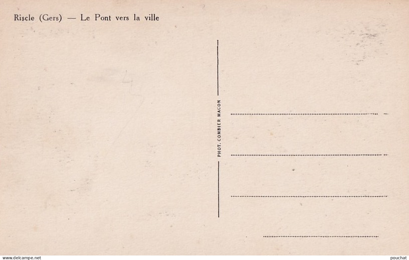 C13-32) RISCLE (GERS) LE PONT VERS LA VILLE - ( 2 SCANS ) - Riscle