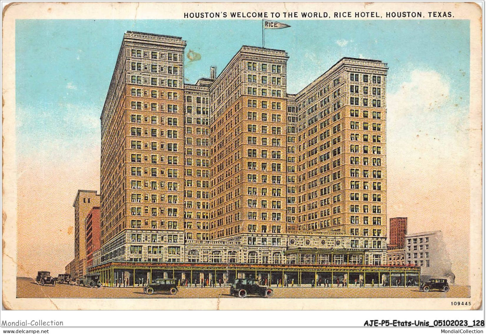 AJEP5-ETATS-UNIS-0462 - Houston's Welcome To The World - Rice Hotel - HOUSTON - TEXAS - Houston