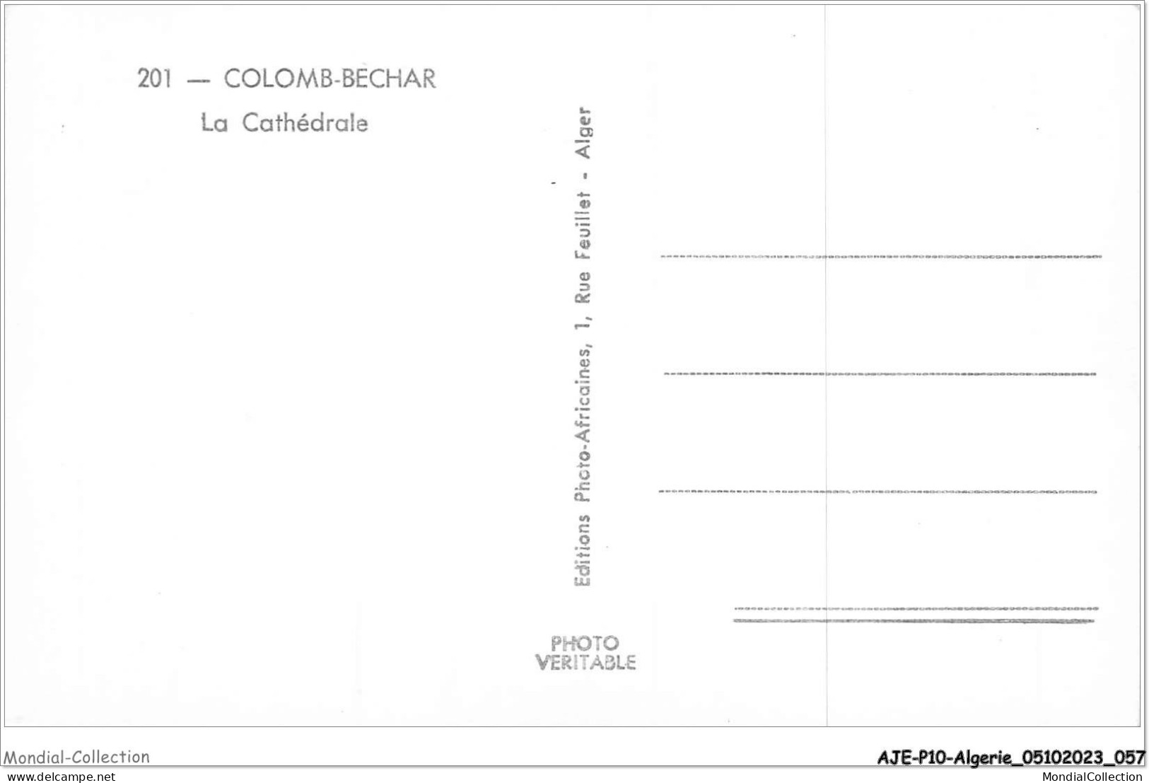 AJEP10-ALGERIE-0941 - COLOM-BECHAR - La Cathédrale - Bechar (Colomb Béchar)