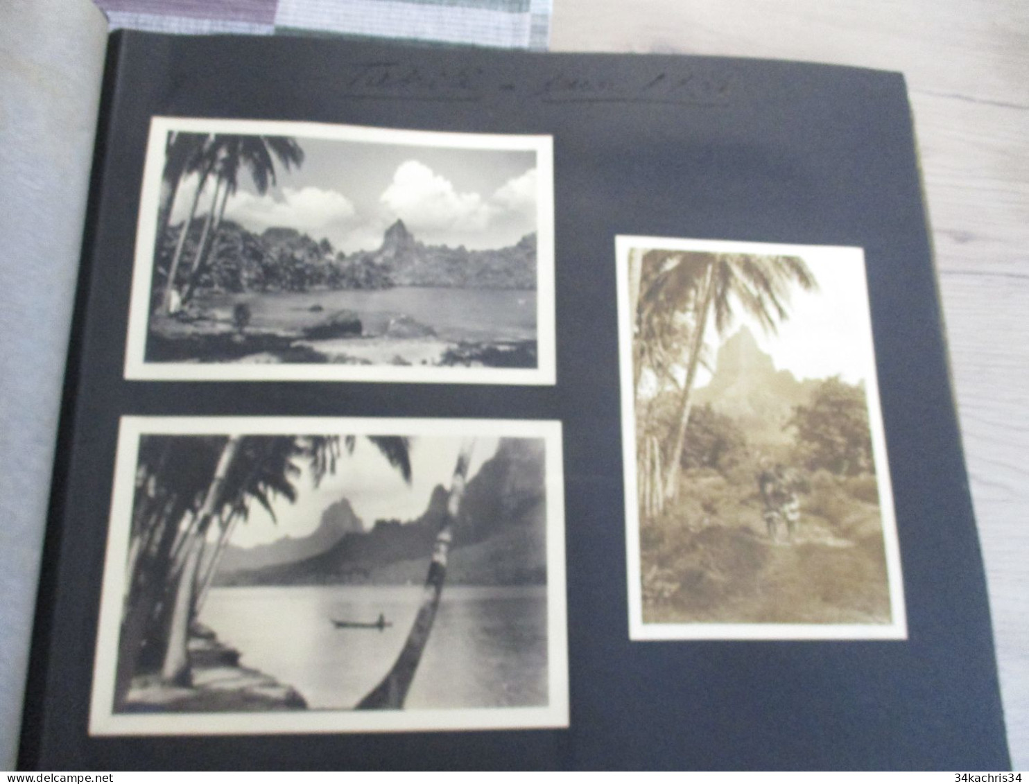 Album voyage  Sarvognan de Brazza  Campagne 1936 87 photos originales Wallis Auckland  Tahiti Tubuac Rapa .....