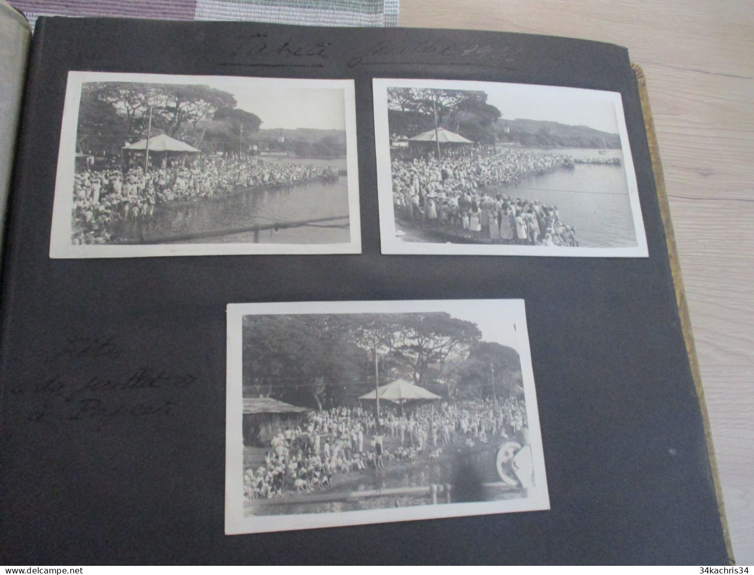 Album voyage  Sarvognan de Brazza  Campagne 1936 87 photos originales Wallis Auckland  Tahiti Tubuac Rapa .....