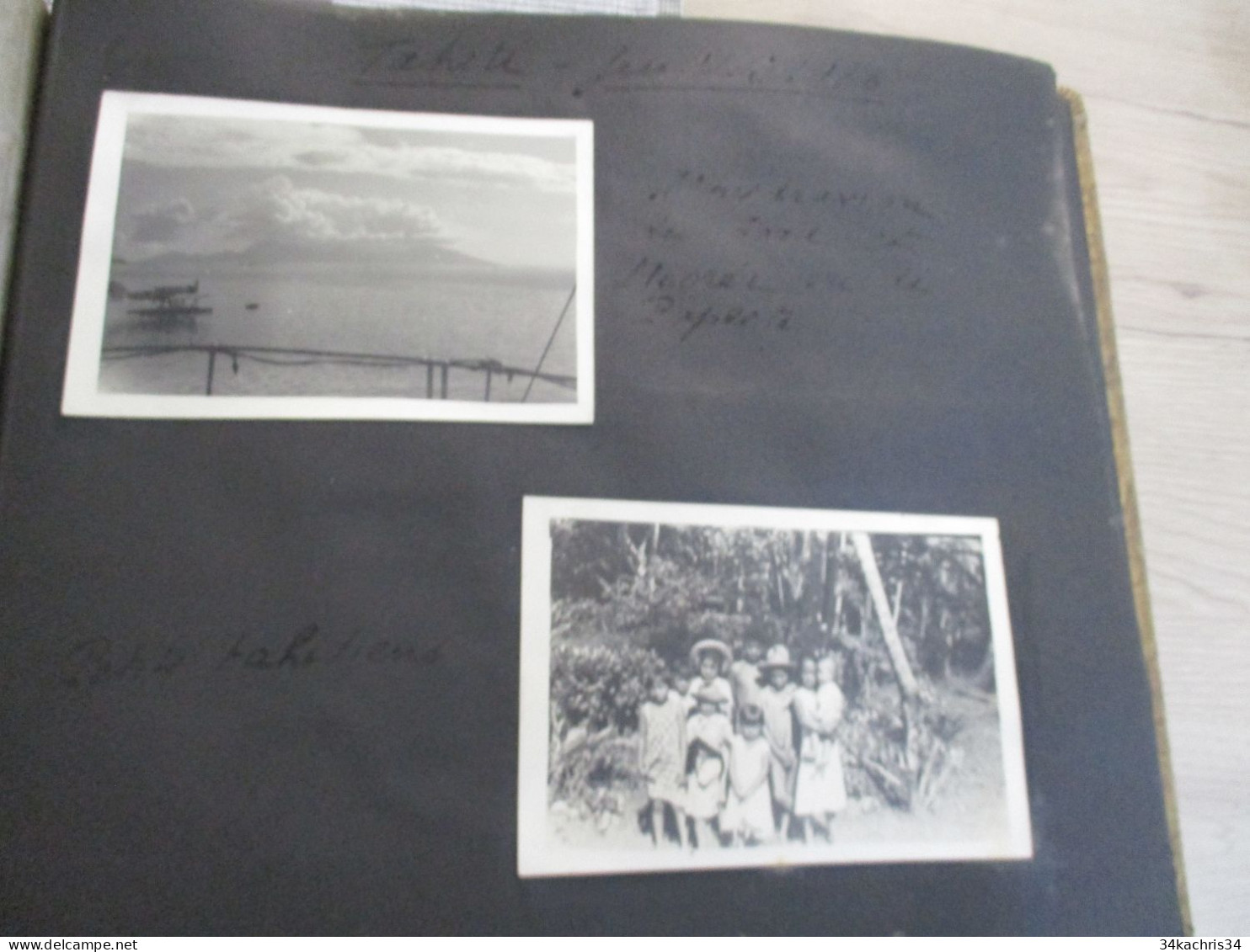 Album voyage  Sarvognan de Brazza  Campagne 1936 87 photos originales Wallis Auckland  Tahiti Tubuac Rapa .....