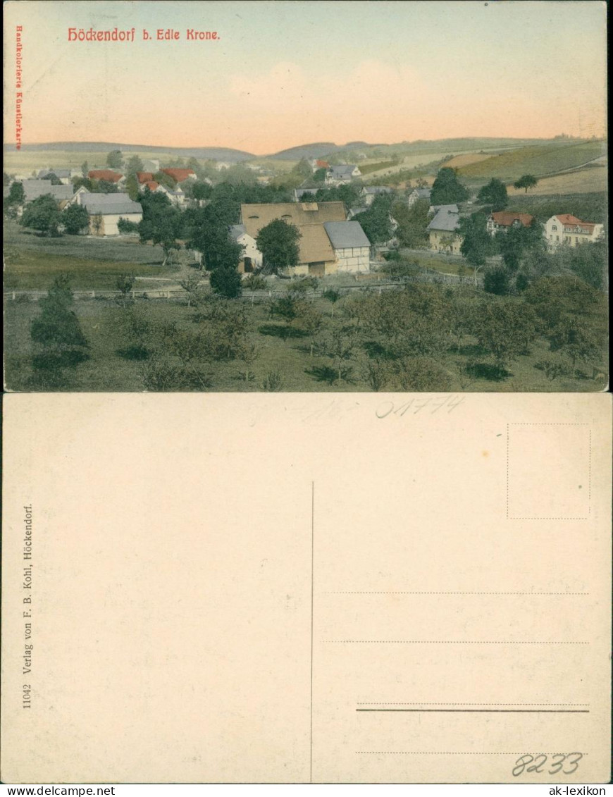 Ansichtskarte Höckendorf-Klingenberg (Sachsen) Panorama 1910 - Klingenberg (Sachsen)