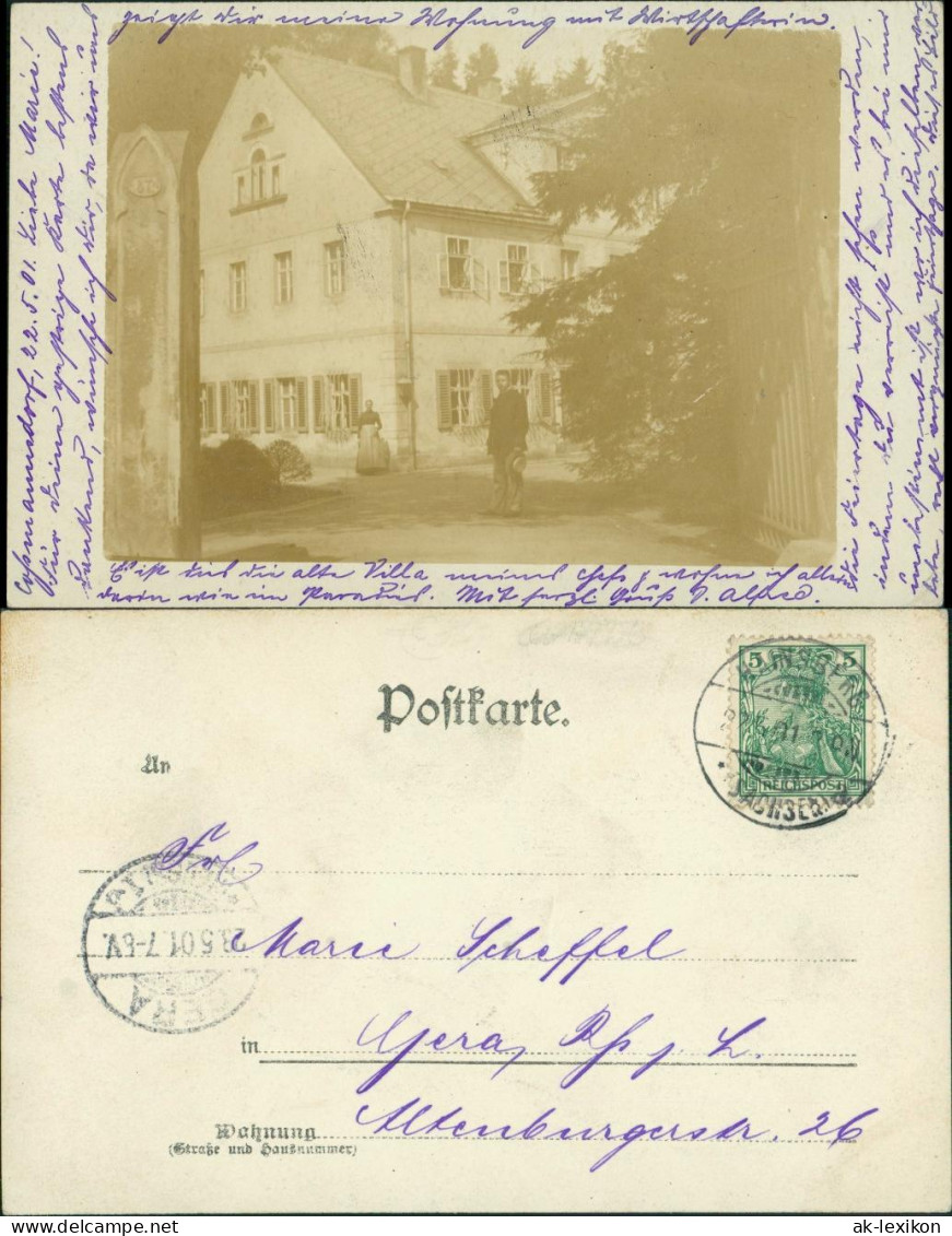 Foto Hainsberg-Freital Villa Hainsberg 1901 Privatfoto  - Freital