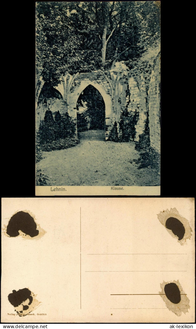 Ansichtskarte Kloster Lehnin "Alte Klause" Ruine 1910 - Lehnin