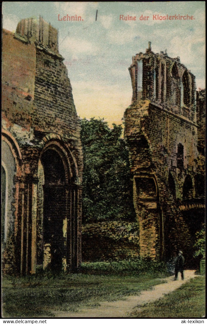 Ansichtskarte Kloster Lehnin Ruine Der Klosterkirche Kloster-Kirche 1910 - Lehnin