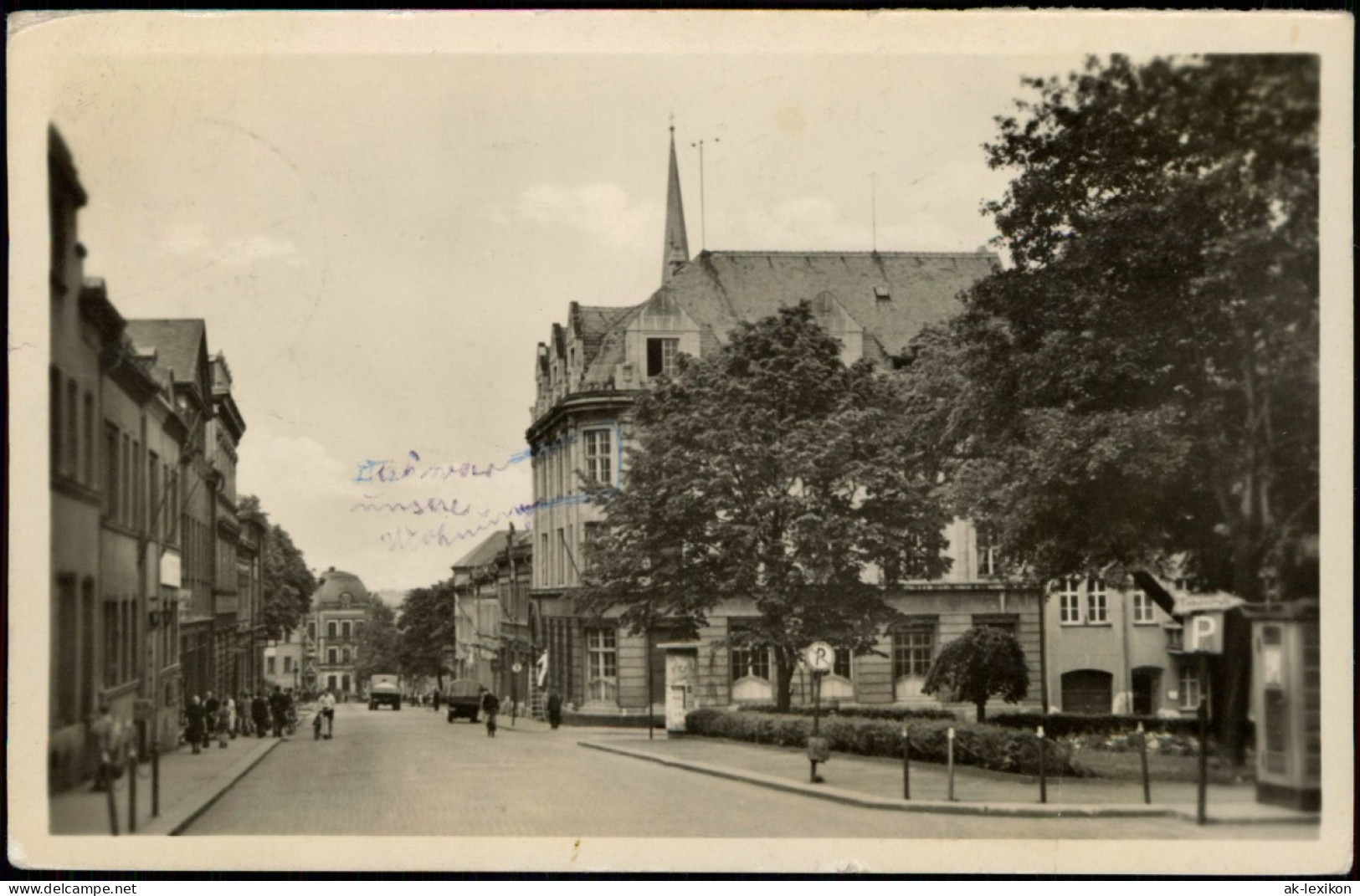 Ansichtskarte Falkenstein (Vogtland) Hauptstraße 1953 - Falkenstein (Vogtland)