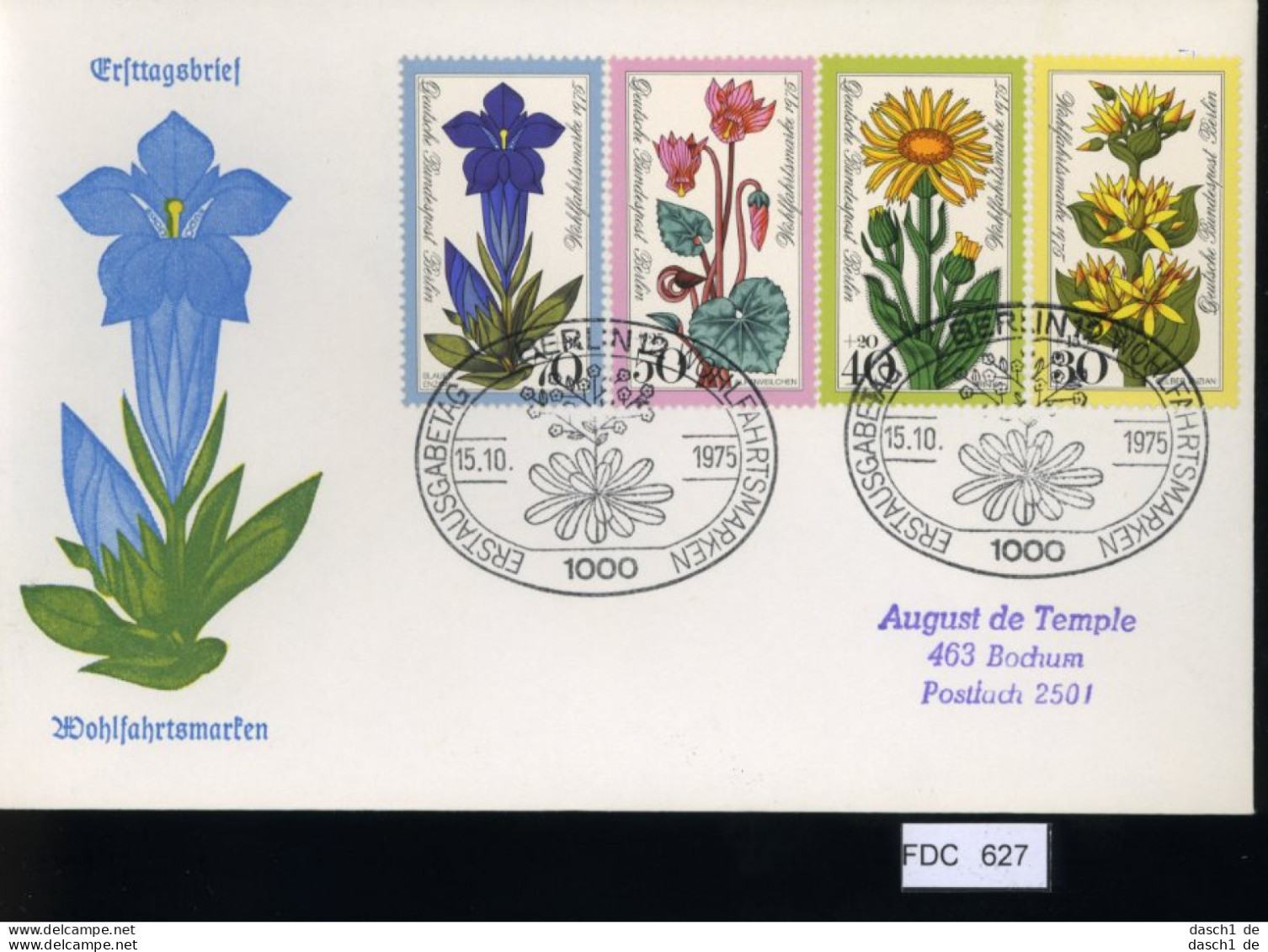 Berlin, FDC, 6 Lose U.a. 1975, Mi.-Nr. 508 - Altri & Non Classificati