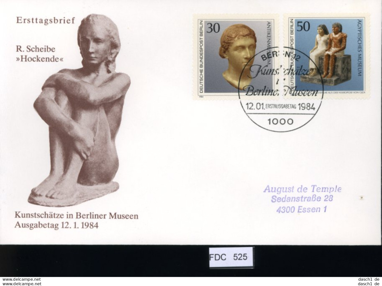 Berlin, FDC, 6 Lose U.a. 1983, Mi.-Nr. 703-706 - Autres & Non Classés