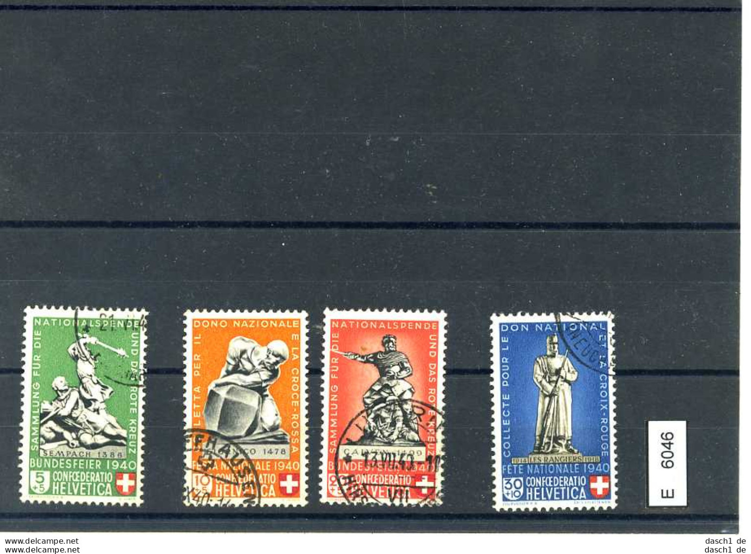 Schweiz 5 Lose U.a. 194-196 197 (Zugabe) - Collections