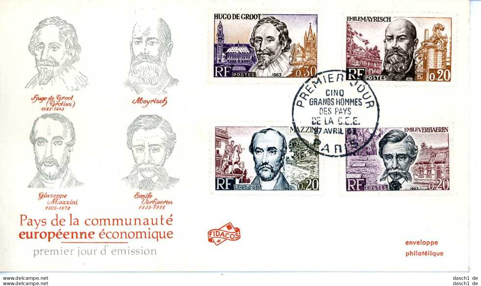 Europa, CEPT, 1963, FDC und Sonderbelege,  23 Belege