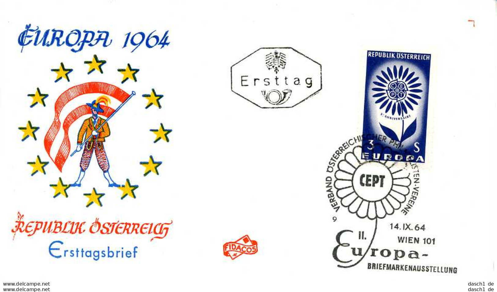 Europa, CEPT, 1964, FDC und Sonderbelege,  23 Belege