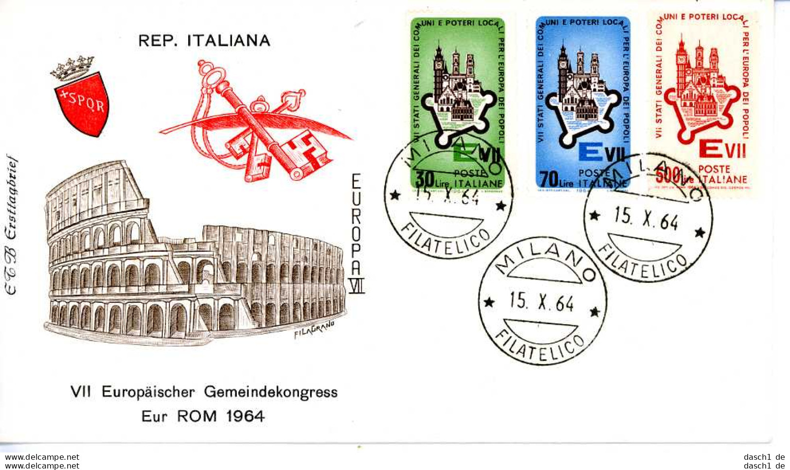 Europa, CEPT, 1964, FDC und Sonderbelege,  23 Belege